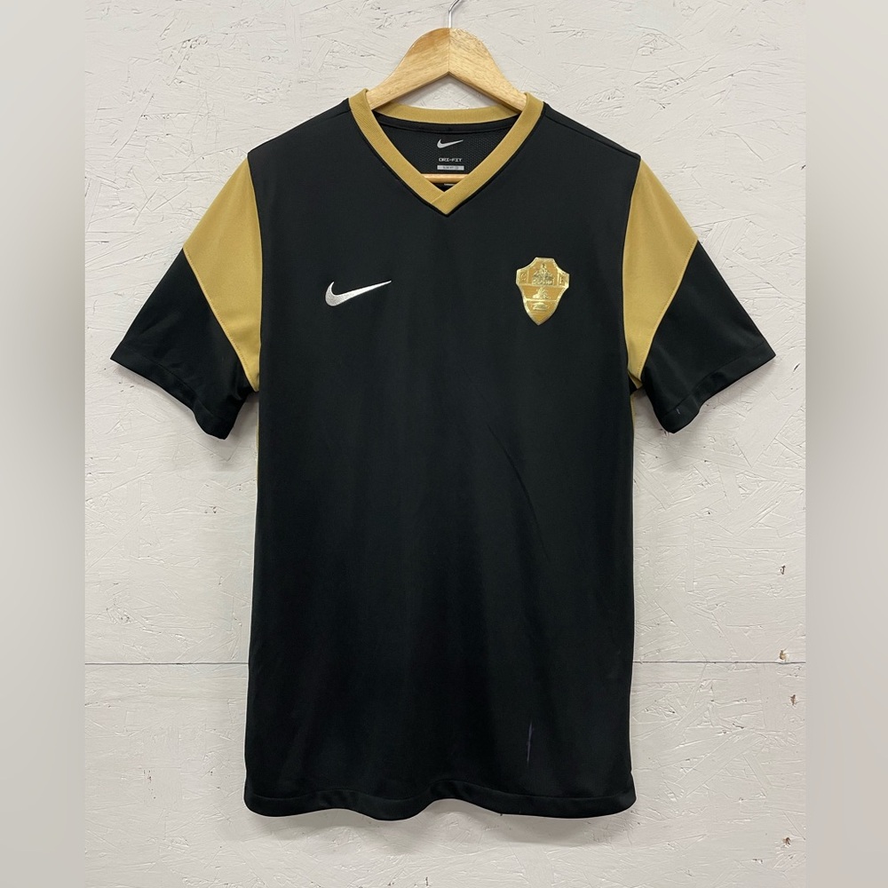 Nike Elche CF Nike Dri-Fit Training Jersey, Size L, Black and Gold, Season 21/22